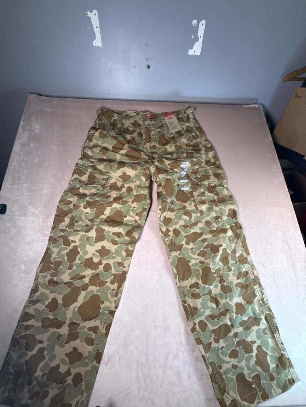 Levi's XX Cargo Baggy Pants Men's Duck Camo Ripstop NWT (boxB1-2019)